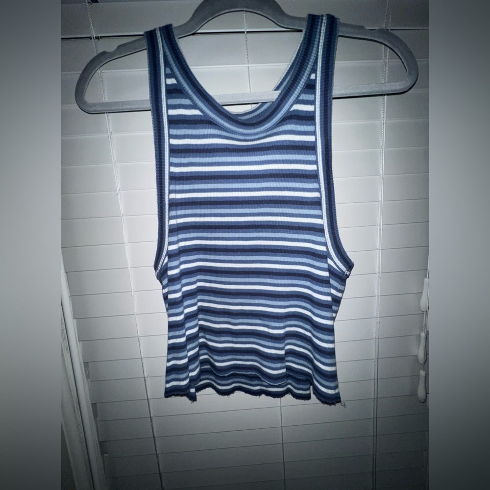 Blue Striped Aerie Tank